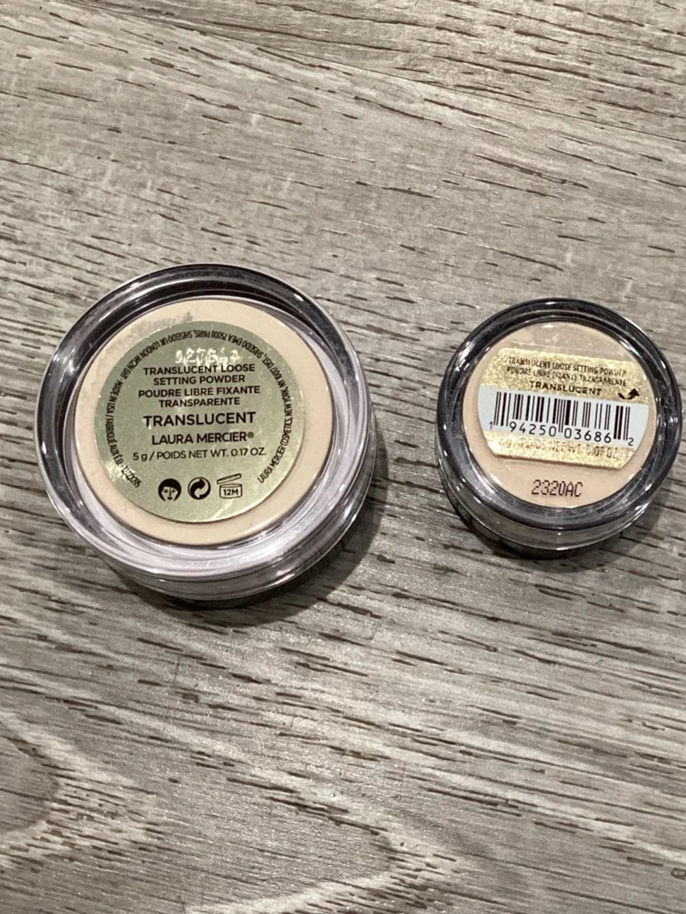 NEW SEALED SET 2 LAURA MERCIER TRANSLUCENT LOOSE SETTING POWDER IN TRAVEL & DLX